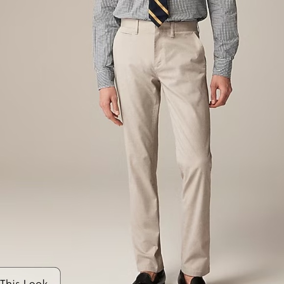 J crew Oxford khaki 484 Slim-fit tech oxford pant - Picture 2 of 7